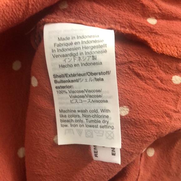 Madewell Button Front Polka Dot Dress - Picture 5 of 5